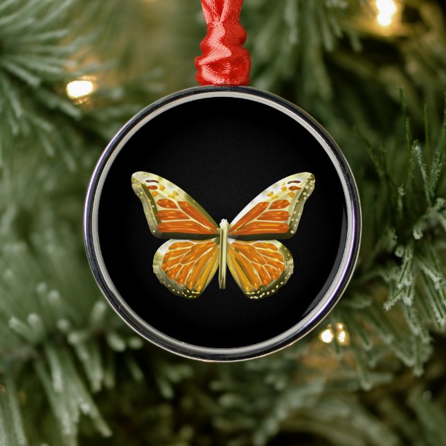 Ornamento De Metal Borboleta (Árvore)