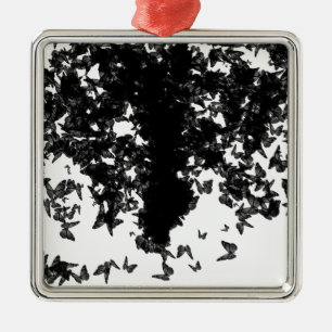 Ornamento De Metal borboleta-cauda-do-mato-preto