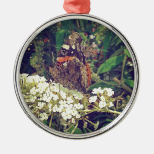 Ornamento De Metal Borboleta em Bush