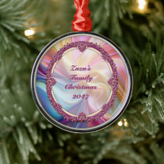 Ornamento De Metal Borda Chique Colorida Seda Pastel Personalizar