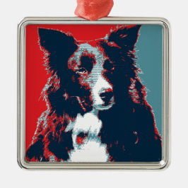 Ornamento De Metal Border Collie Hope Parody Poster