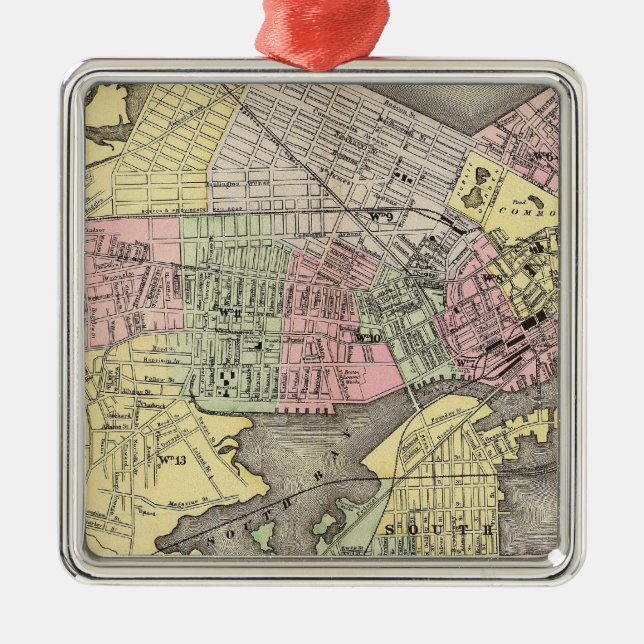 Ornamento De Metal Boston 3 (Frente)