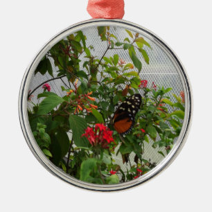 ORNAMENTO DE METAL BOTÃO LARANJA