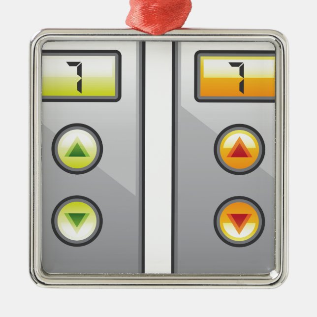 Ornamento De Metal Botões do elevador (Frente)