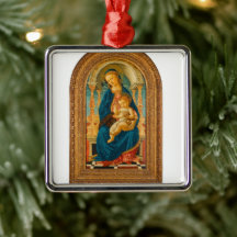 Botticelli (1445-1510) Madonna & Criança Enthroned