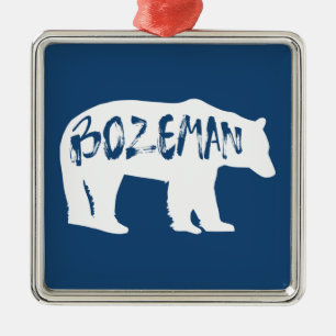 Ornamento De Metal Bozeman Montana Bear