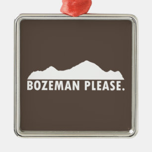Ornamento De Metal Bozeman, por favor