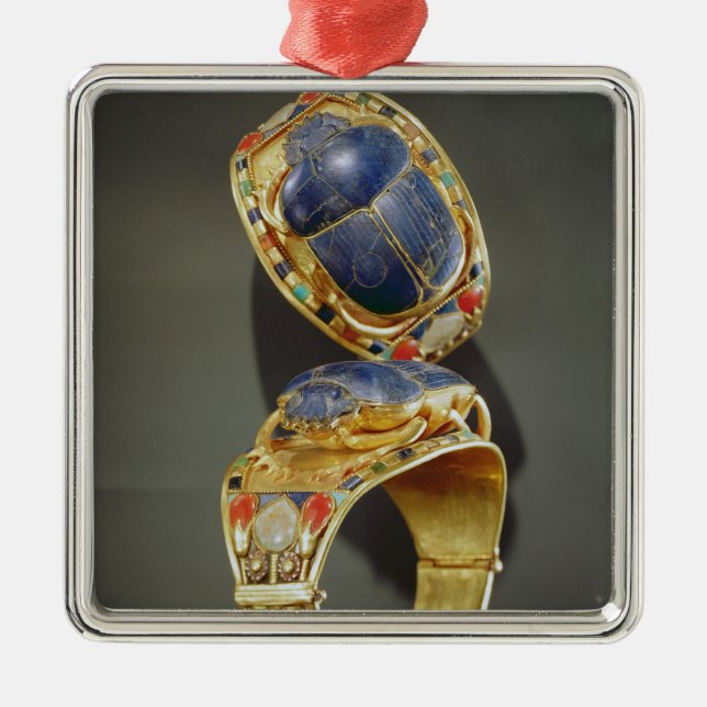 Ornamento De Metal Bracelete do escaravelho, do túmulo de Tutankhamun (Frente)