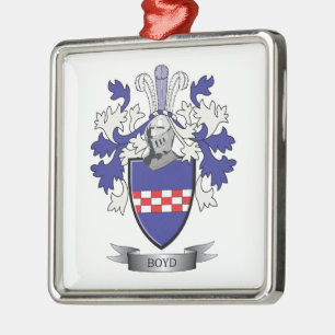 Ornamento De Metal Brasão da crista da família de Boyd