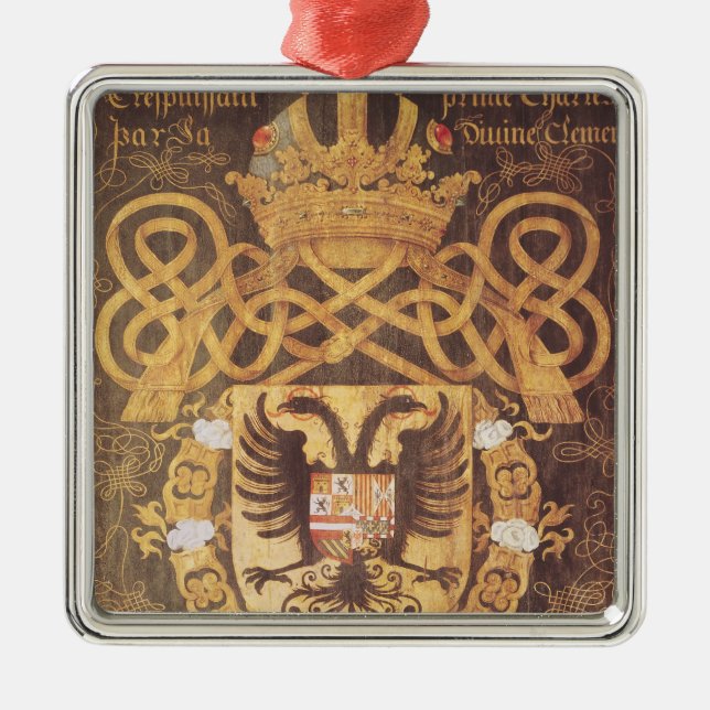 Ornamento De Metal Brasão de Charles V do 2ó capítulo (Frente)