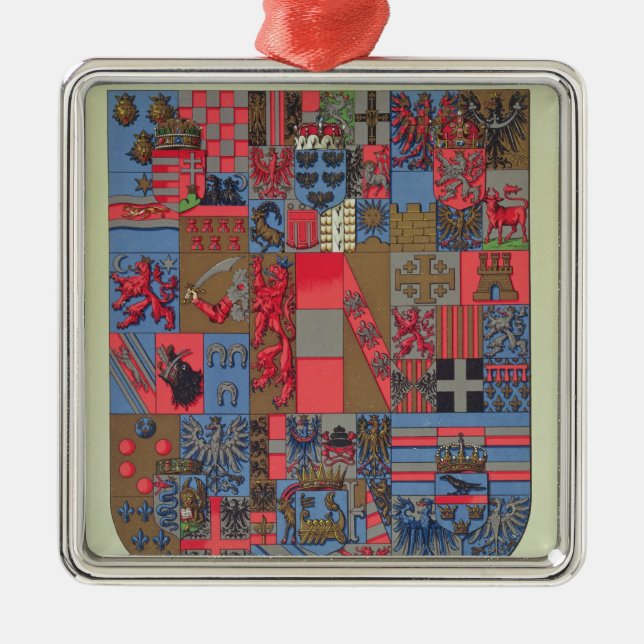 Ornamento De Metal Brasão do império Austro-Húngaro (Frente)