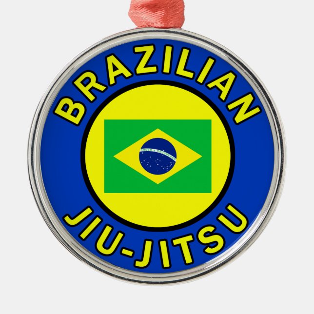 Ornamento De Metal Brasileiro Jiu Jitsu (Frente)