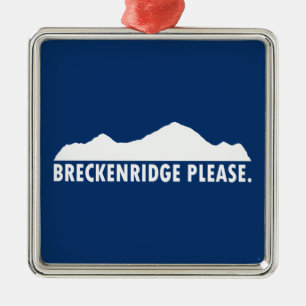 Ornamento De Metal Breckenridge, por favor