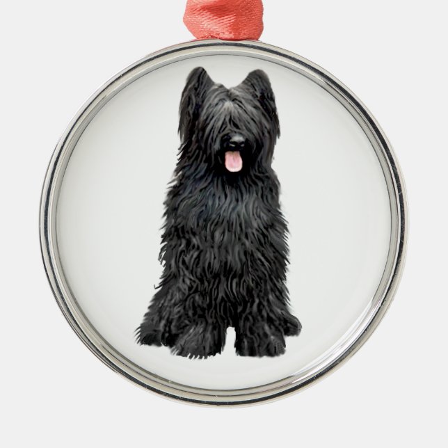 Ornamento De Metal Briard (A) - preto (Frente)