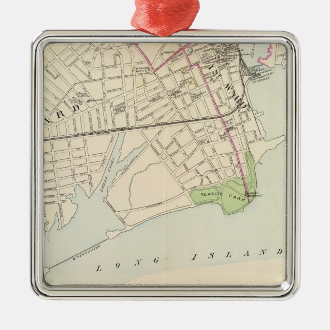 Ornamento De Metal Bridgeport, sul (Frente)