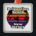Ornamento De Metal Brigantine Beach, Nova Jersey<br><div class="desc">Brigantine Beach, Nova Jersey</div>
