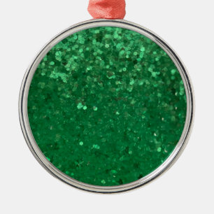 Ornamento De Metal Brilho Verde para Personalizar