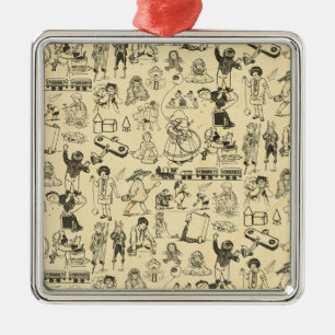 Ornamento De Metal Brinquedos de coleção e padrões infantis