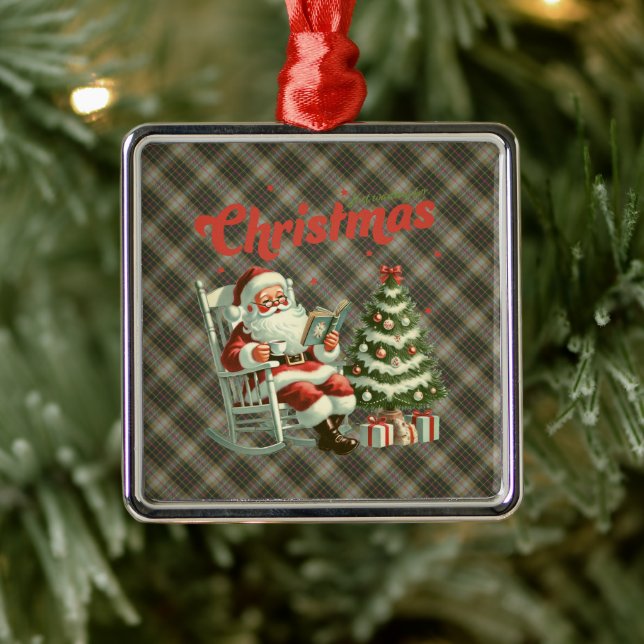 Ornamento De Metal Brodie Hunting Weathered Original Scottish Tartan (Árvore)