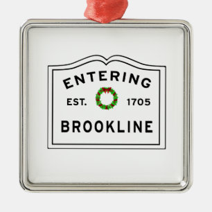 Ornamento De Metal Brookline, MÃE Holiday Wreath Cerâmica Ornament