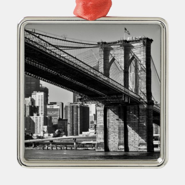 Ornamento De Metal Brooklyn Bridge Nova Iorque (Frente)