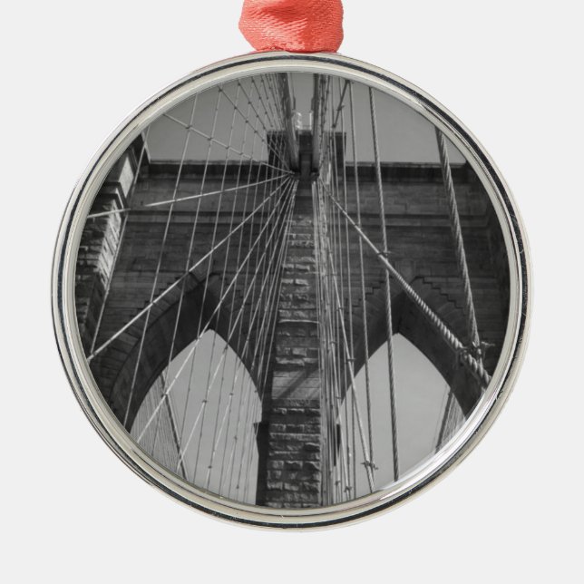 Ornamento De Metal Brooklyn Bridge Nova Iorque (Frente)