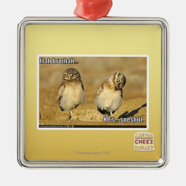 Ornamento De Metal Brothah do Mah (Frente)