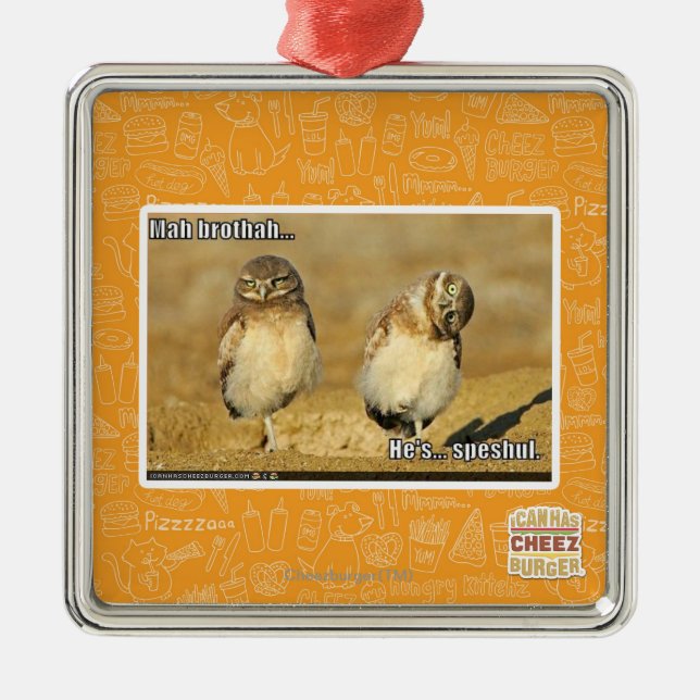 Ornamento De Metal Brothah do Mah (Frente)