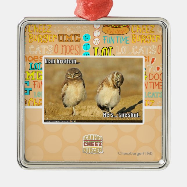 Ornamento De Metal Brothah do Mah (Frente)