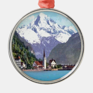 Ornamento De Metal Brunnen, lucerna do lago