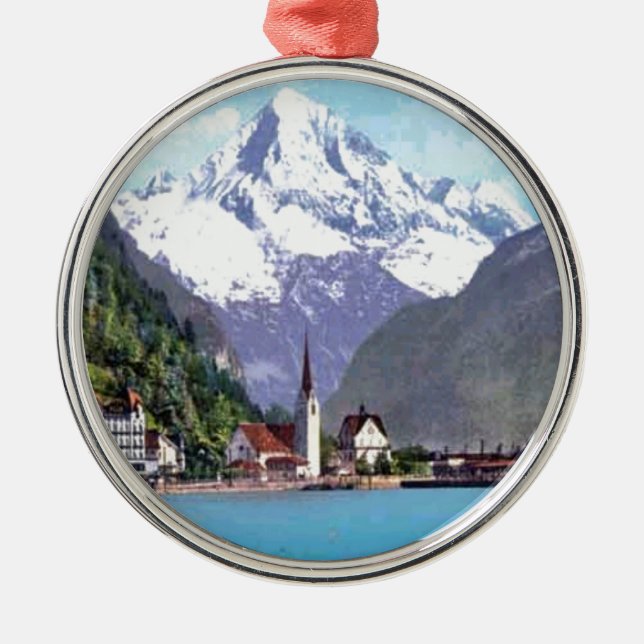 Ornamento De Metal Brunnen, lucerna do lago (Frente)