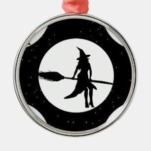 Ornamento De Metal bruxa de halloween