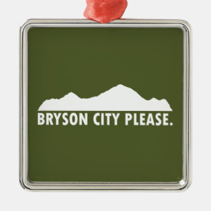 Ornamento De Metal Bryson City, por favor