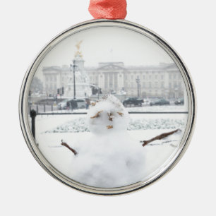 Ornamento De Metal Buckingham Palace Snowman London