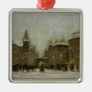 Ornamento De Metal Budapest na neve