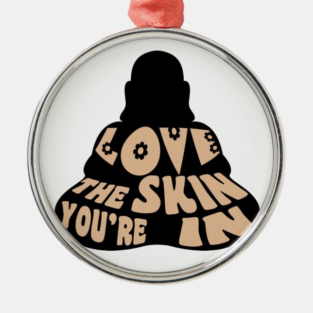 Ornamento De Metal Buddha Love (Frente)