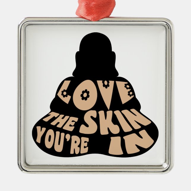 Ornamento De Metal Buddha Love (Frente)