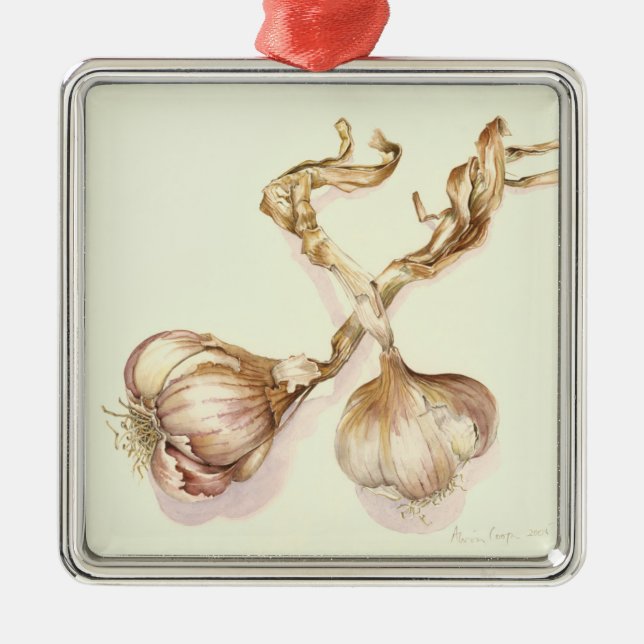 Ornamento De Metal Bulbos 2005 do alho (Frente)