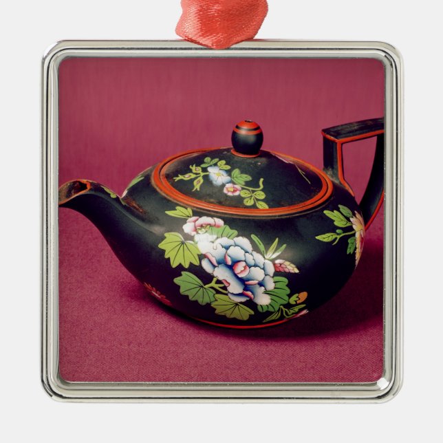 Ornamento De Metal Bule preto do basalto (Frente)