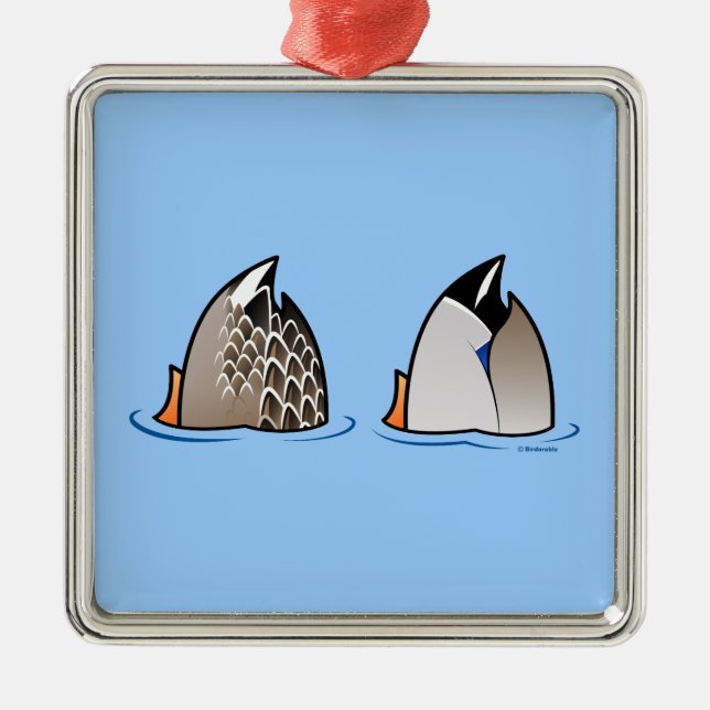 Ornamento De Metal Bumbuns do pato (Frente)