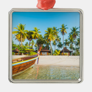 Ornamento De Metal Bungalows na praia   Ko Mook, Tailândia