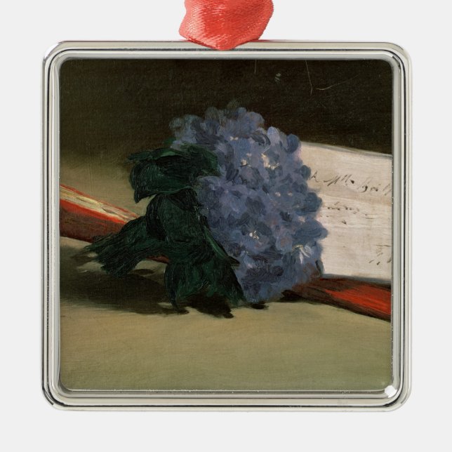 Ornamento De Metal Buquê das violetas, 1872 de Manet | (Frente)