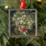 Ornamento De Metal Buquê de Flores num Vaso | Vincent van Gogh<br><div class="desc">Buquê de Flores num Vaso (1890) | Arte original do famoso artista neerlandês Vincent Van Gogh (1853-1890). A pintura retrata uma vida estática com um cheio de flores misturadas em um vaso. Use as ferramentas de design para adicionar texto personalizado ou personalizar a imagem.</div>