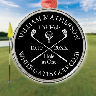 Ornamento De Metal Buraco de Golfe em Um Prêmio Personalizado