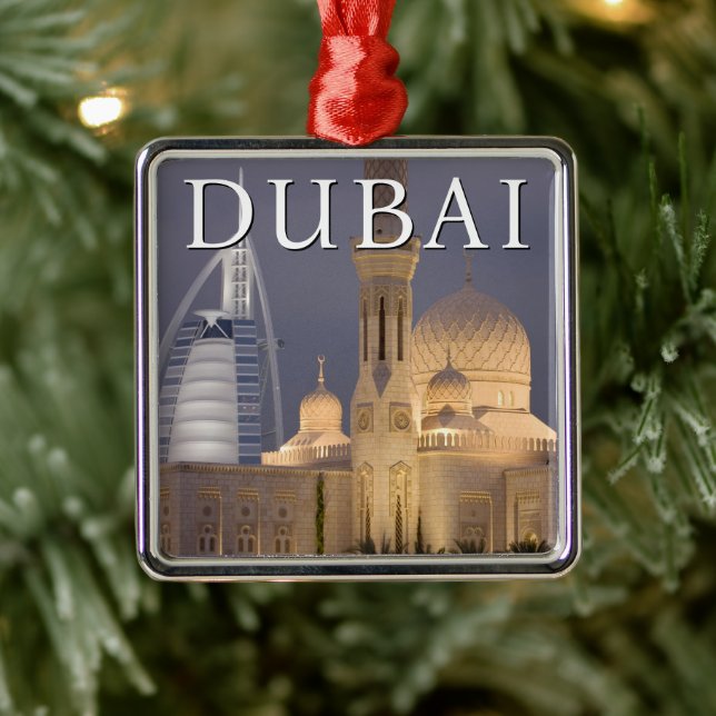 Ornamento De Metal Burj al Arab | Mesquita no Dubai Evening (Árvore)