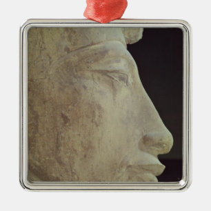 Ornamento De Metal Busto de Amenophis IV do templo de Amun,