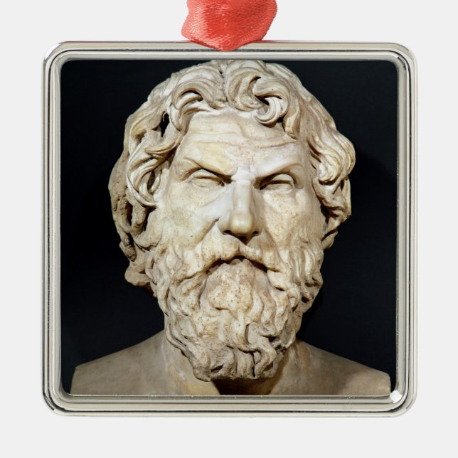 Ornamento De Metal Busto de Antisthenes (Frente)