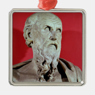 Ornamento De Metal Busto de Hesiod