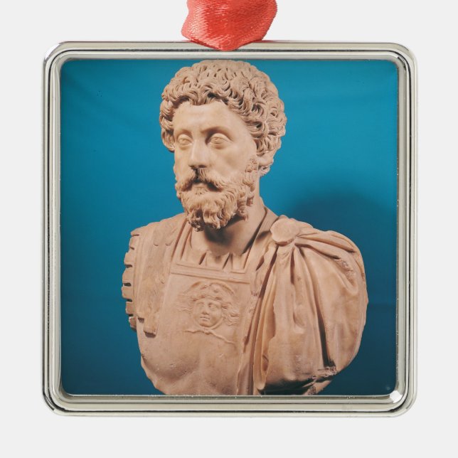 Ornamento De Metal Busto de Marcus Aurelius (Frente)