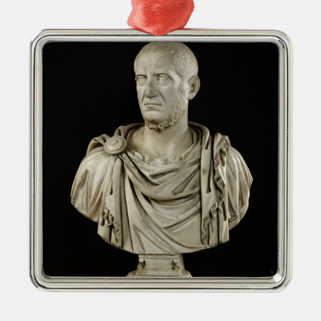 Ornamento De Metal Busto de Marcus Claudius Tácito (Frente)